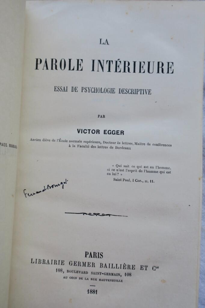 Innere Sprache und Psychologie