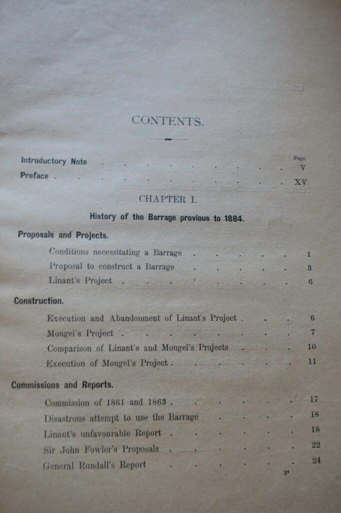 History of the Egyptian Delta Barrage