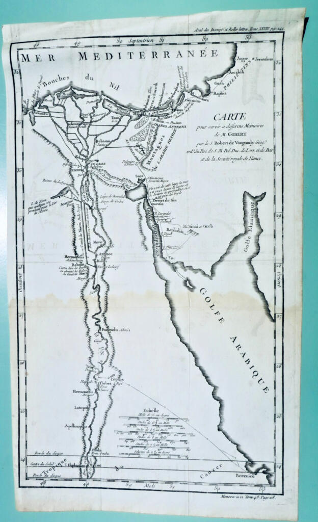 Egypt - Large Format Engraving, 18th Century