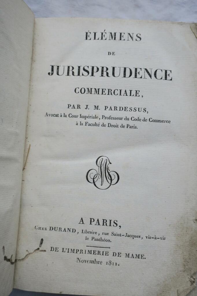 Élémens de jurisprudence commerciale 1811