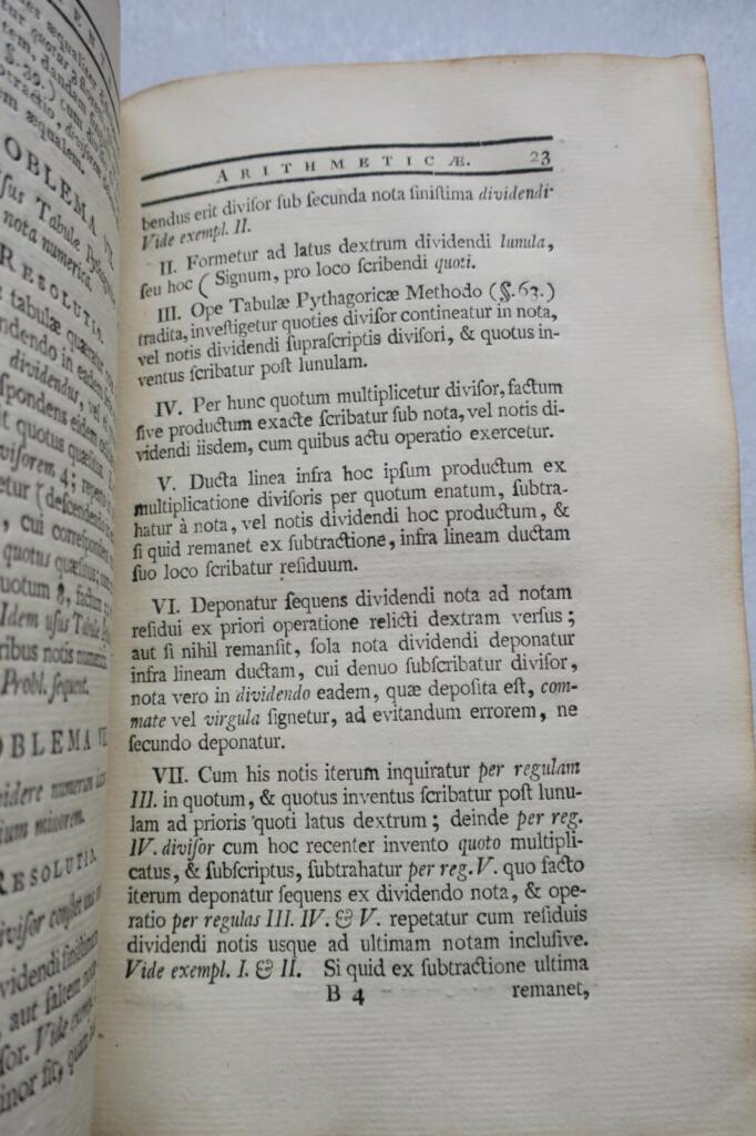 18th-century numerical and algebraic principles
