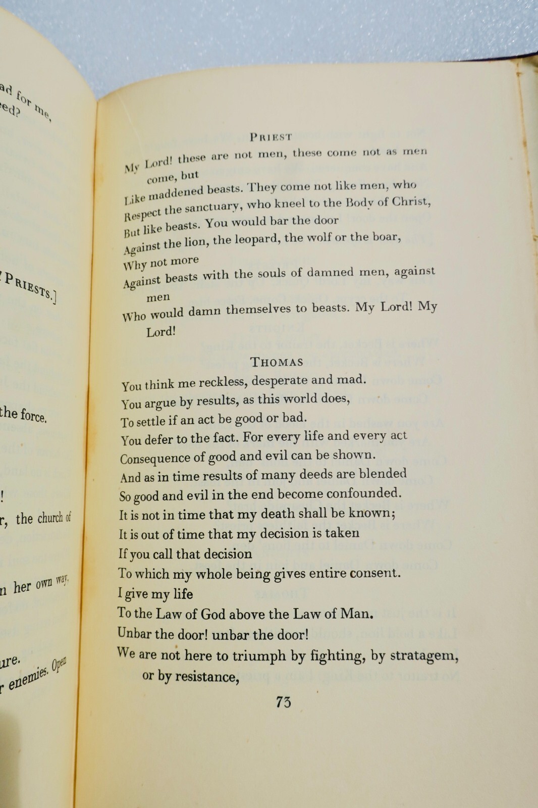 宗教的悲劇と殉教<span class="lla-card-orig-wrap"><span class="lla-card-orig">❦ Eliot, T. S. Murder in the Cathedral Faber & Faber</span></span> - La Librairie Antique