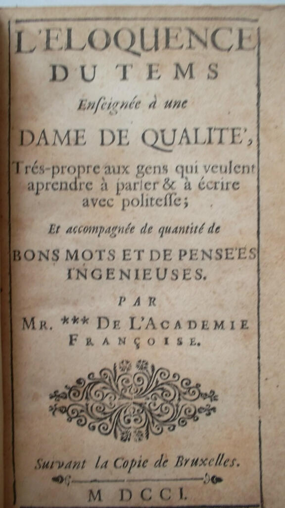 Guidance on Eloquence for High Society