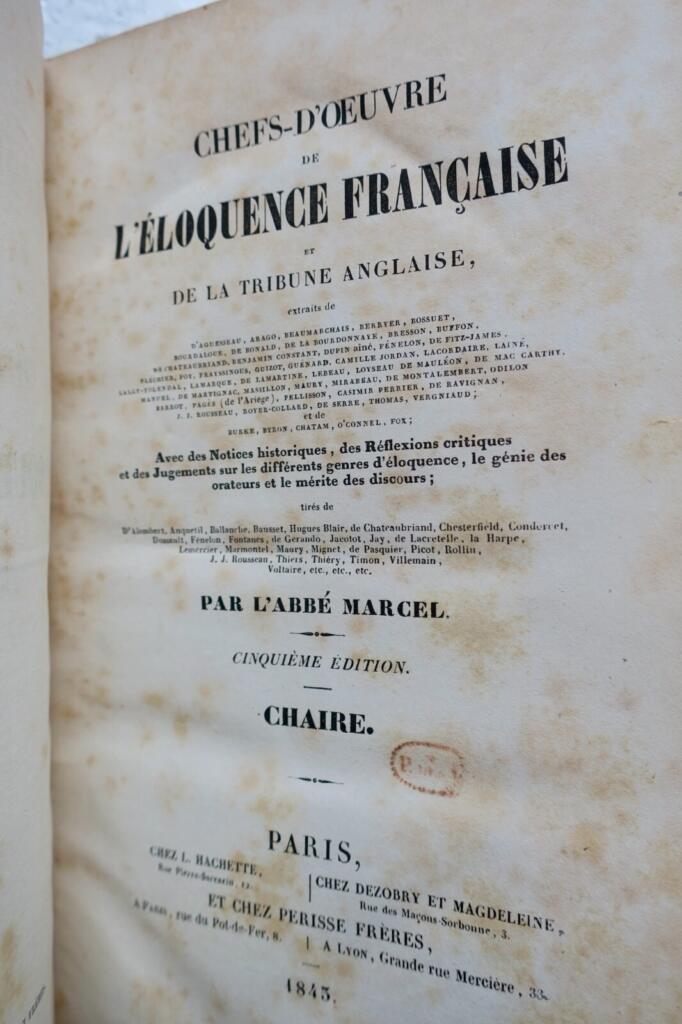 フランスおよび英語雄弁の傑作集