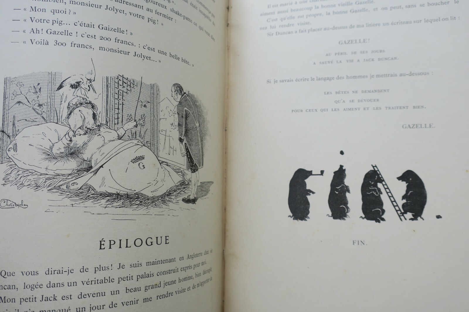 Gazelles Memoiren - Illustrierter Kinderklassiker<span class="lla-card-orig-wrap"><span class="lla-card-orig">❦ Enfentina CHRISTOPHE Les Mémoires de Gazelle</span></span> - La Librairie Antique