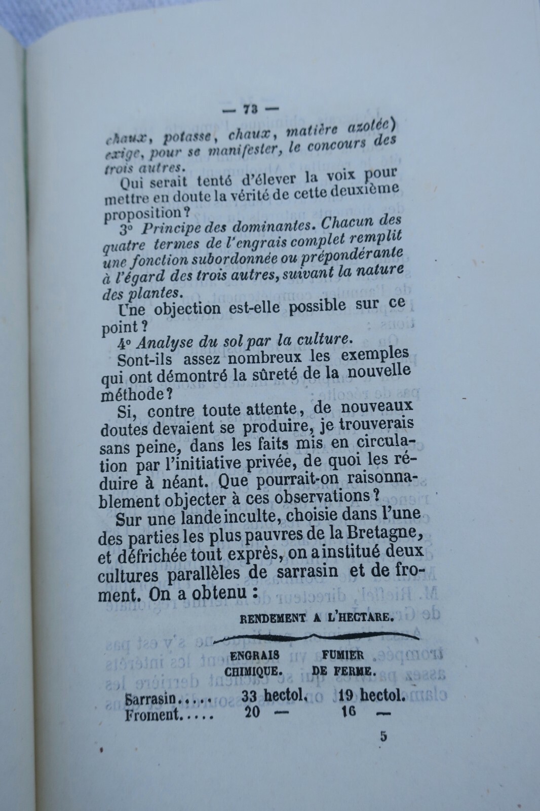 Engrais Résultats obtenus en 1868 au moyen des engrais chimiques - La Librairie Antique