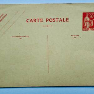 entier postal 90 centimes paix VIERGE