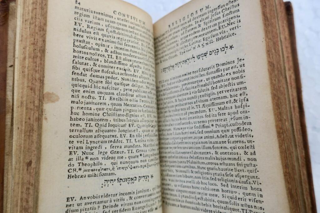 伊拉斯谟《伊拉斯谟·罗特罗达穆斯对话集》1646年袖珍本