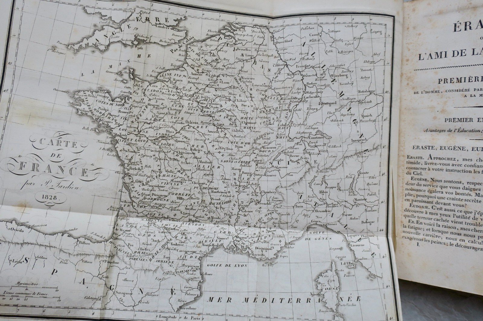 Eraste ou l’Ami de la Jeunesse. Entretiens familiers sur 1828 - La Librairie Antique