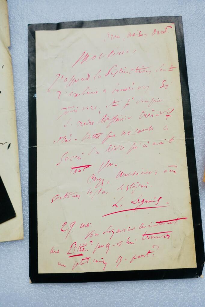 French Writer Autographed Manuscripts