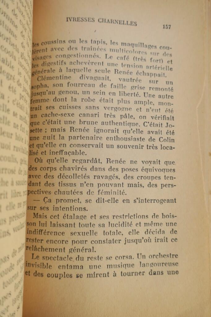 Erotique BARON Jacques Ivresses charnelles 1954