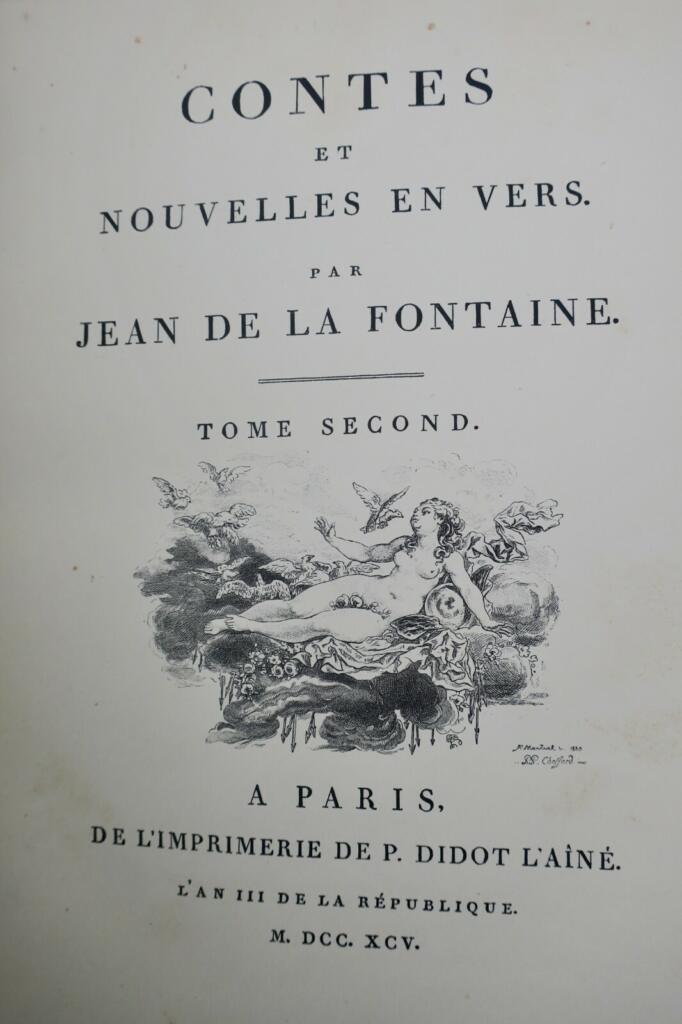 érotique CONTES DE LA FONTAINE illustrations de Fragonard