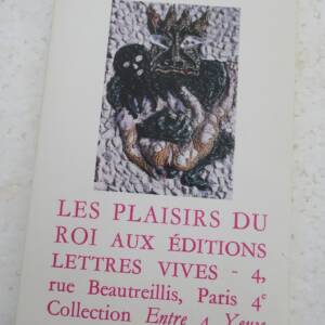 érotique EROTIQUE Bettencourt Les plaisirs du Roi