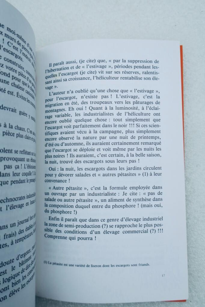 Escargot GUIDE COMPLET DE L&rsquo;ELEVAGE DES ESCARGOTS +…