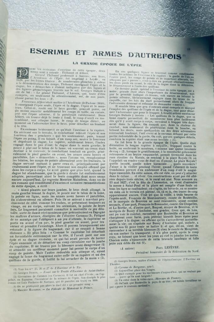 击剑与射击，1923年《武器世界插图大观》