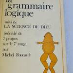 Logische Grammatik und Göttliche Wissenschaft