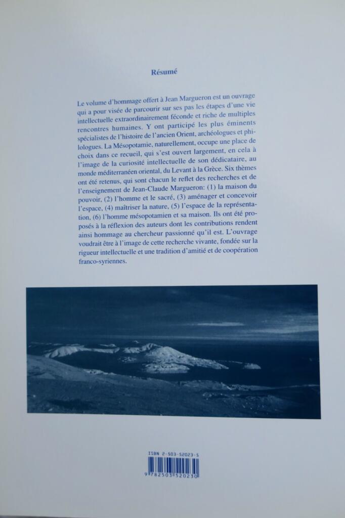 espaces syro-mesopotamiens. Dimensions de l&rsquo;experience humaine au Proche-Orient