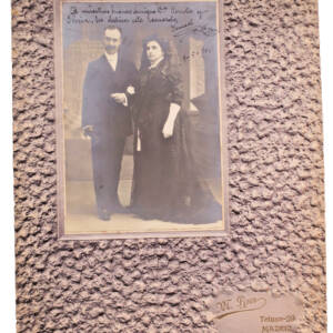 Espagne 1910 couple PHOTOGRAPHIE ORIGINALE Madrid dédicacée