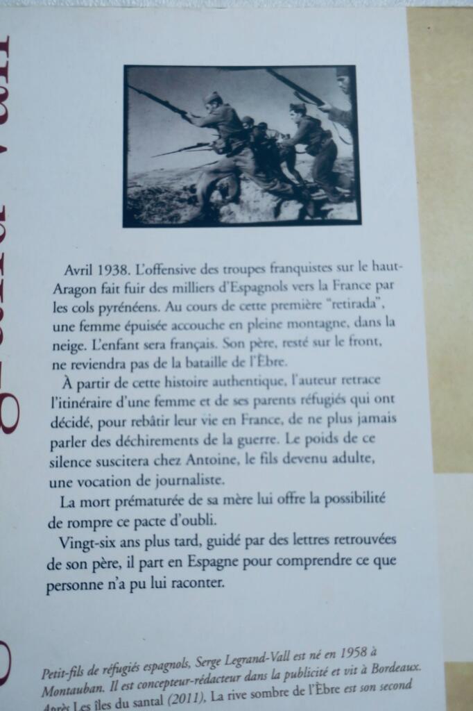 Espagne La rive sombre de l&rsquo;Ebre A la recherche d&rsquo;un père disparu GUERRE d&rsquo;Espa