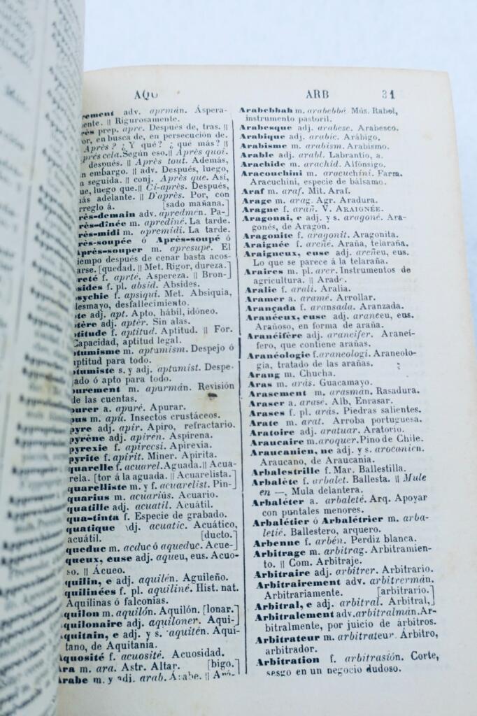Bilingual French-Spanish Dictionary