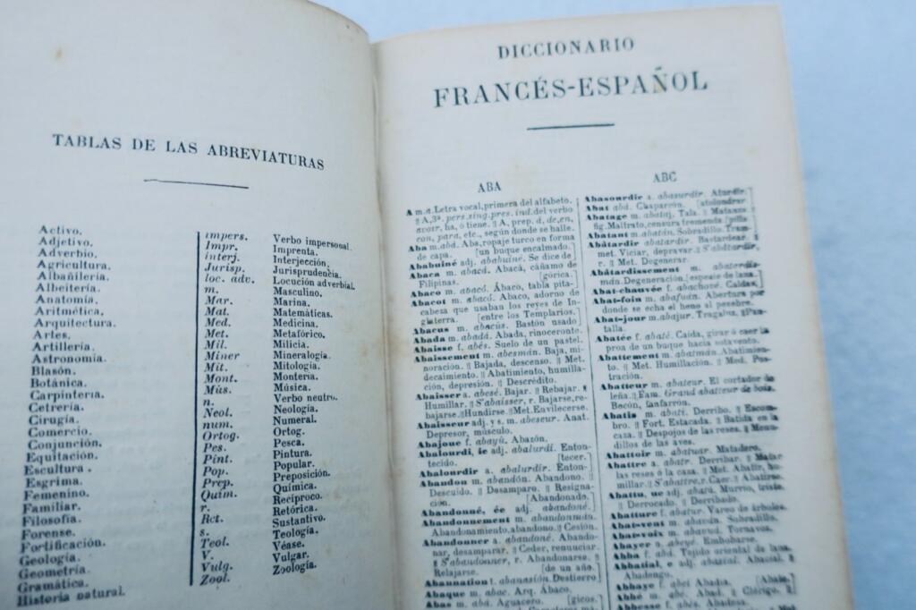 Bilingual French-Spanish Dictionary