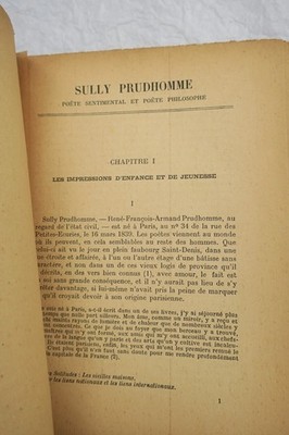 Sully Prudhomme: Eine doppelte Erkundung