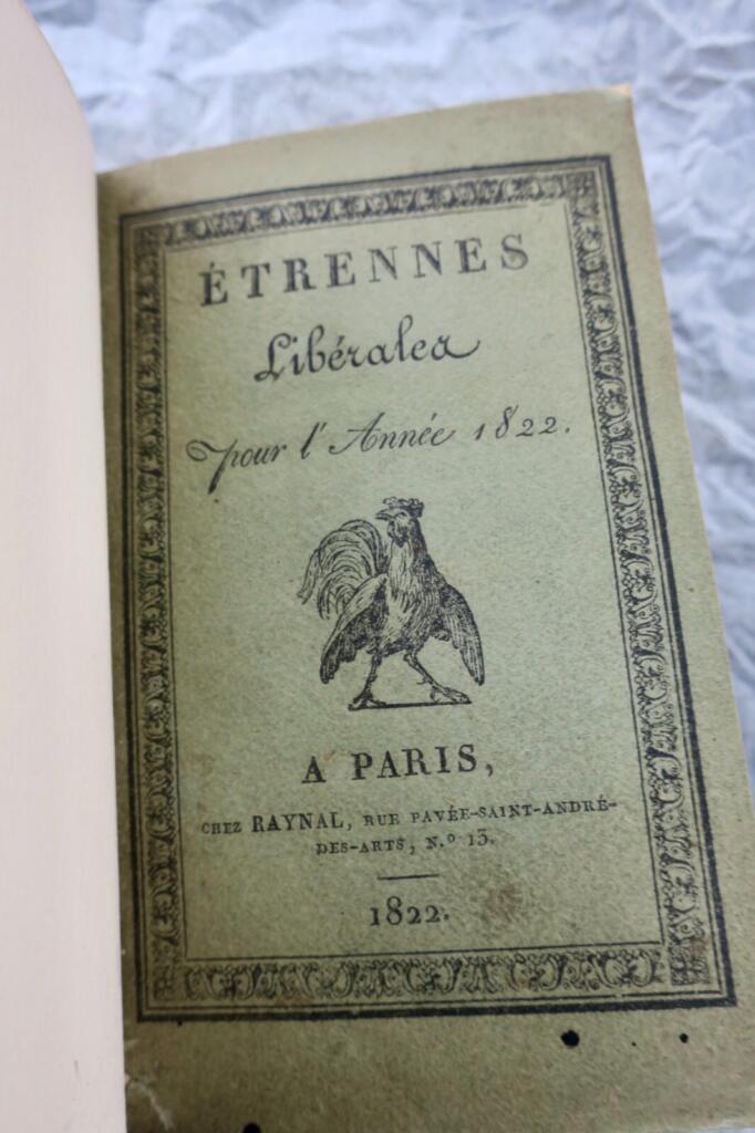 Etrennes libérales 1822