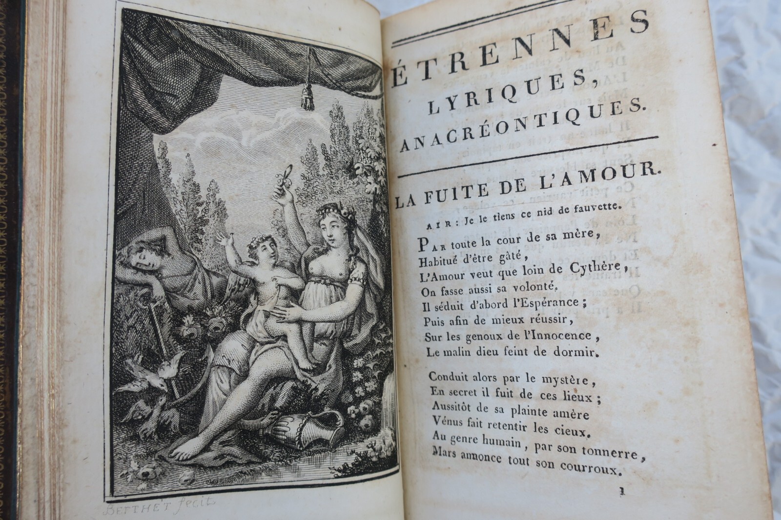 ETRENNES LYRIQUES, ANACRÉONTIQUES 1808 - Image 3