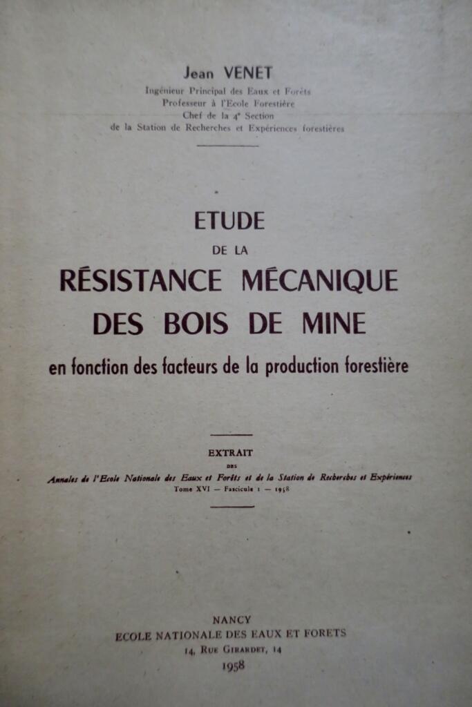 Study of Mechanical Resistance of Mining Woods
