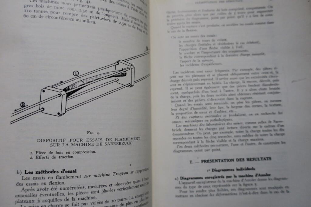 Mechanical resistance of mining timber