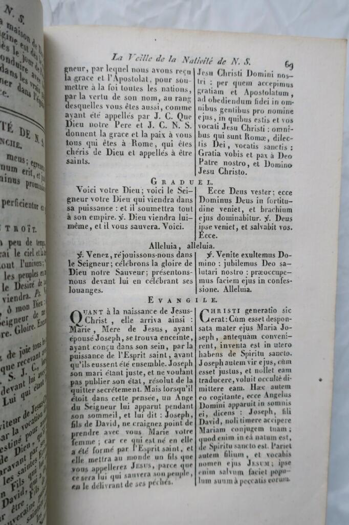 Eucologe ou nouveau livre d&rsquo;église le plus complet en latin et en françois 1822