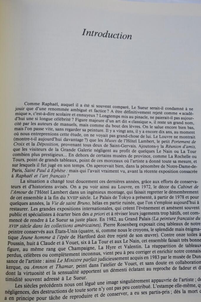 Studie über Eustache Le Sueurs Leben