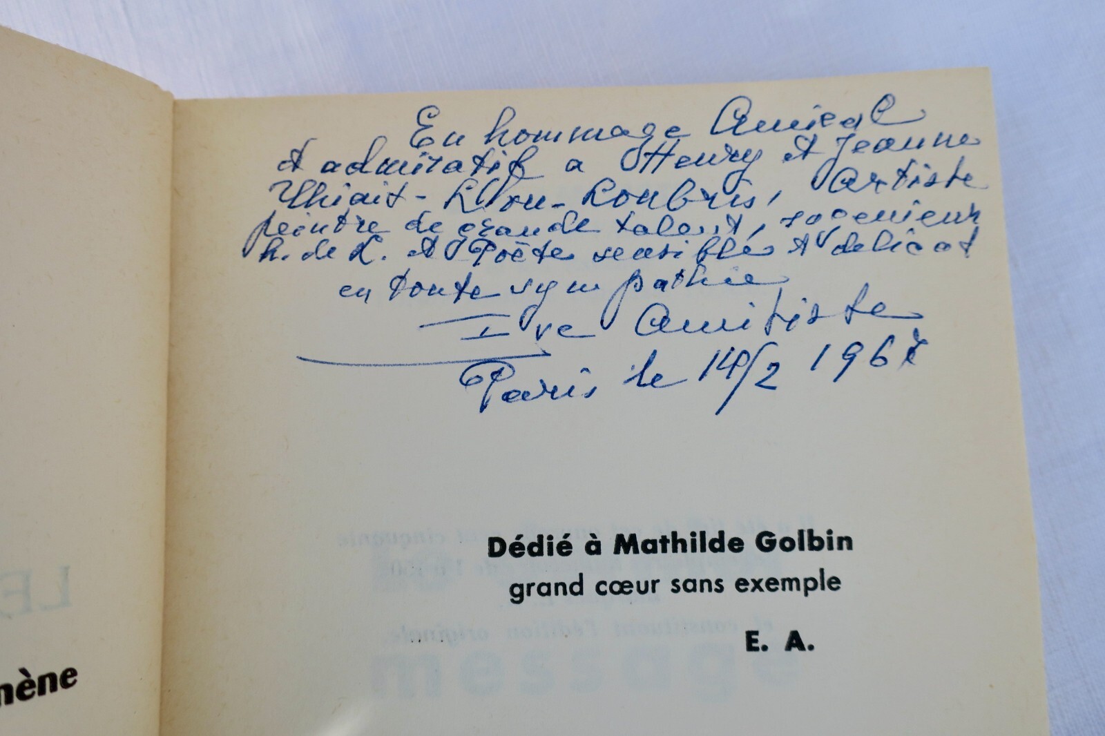 Eve Amitiste Le dernier message - La Librairie Antique