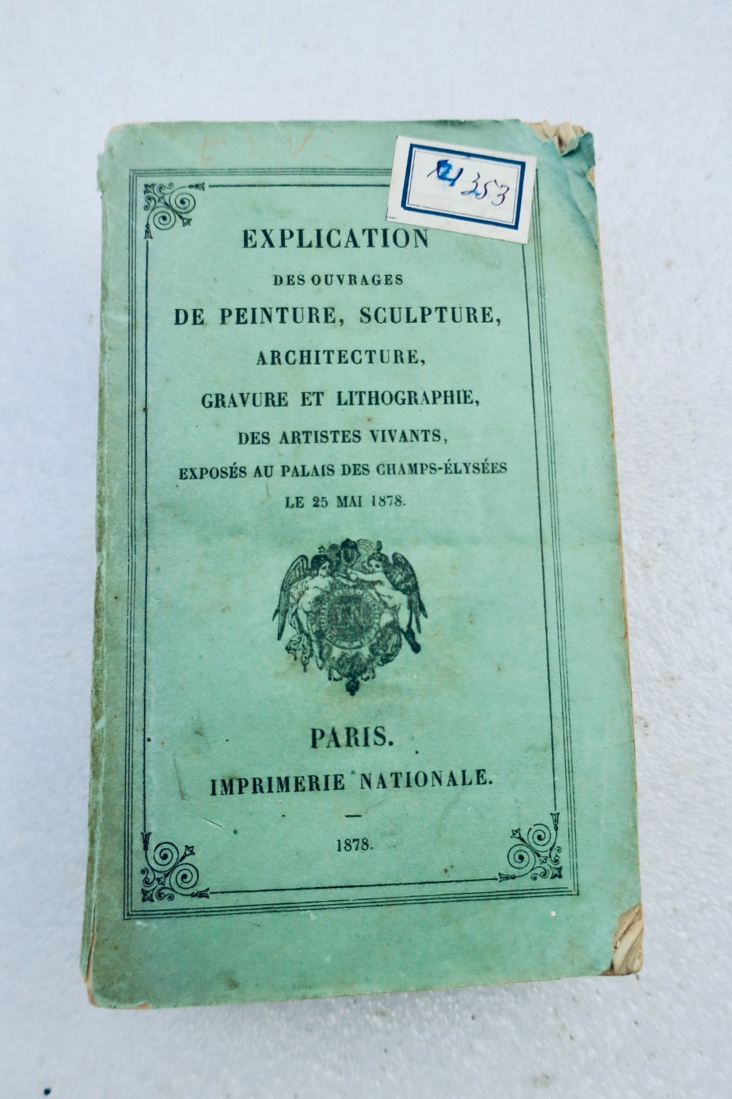 1878er Katalog der Werke lebender Künstler im Palais des Champs-Élysées - Image 7