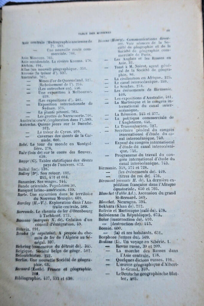 Exploration. Journal der Eroberungen der Zivilisation 1879