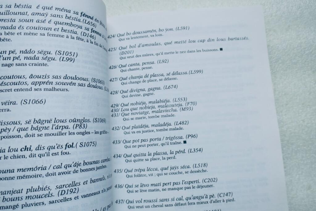 Popular expressions in the Occitan language