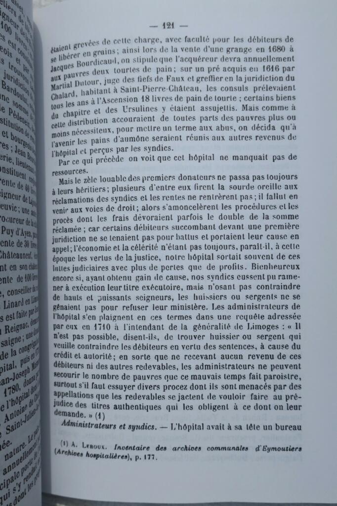 Historical study of the Eymoutiers canton
