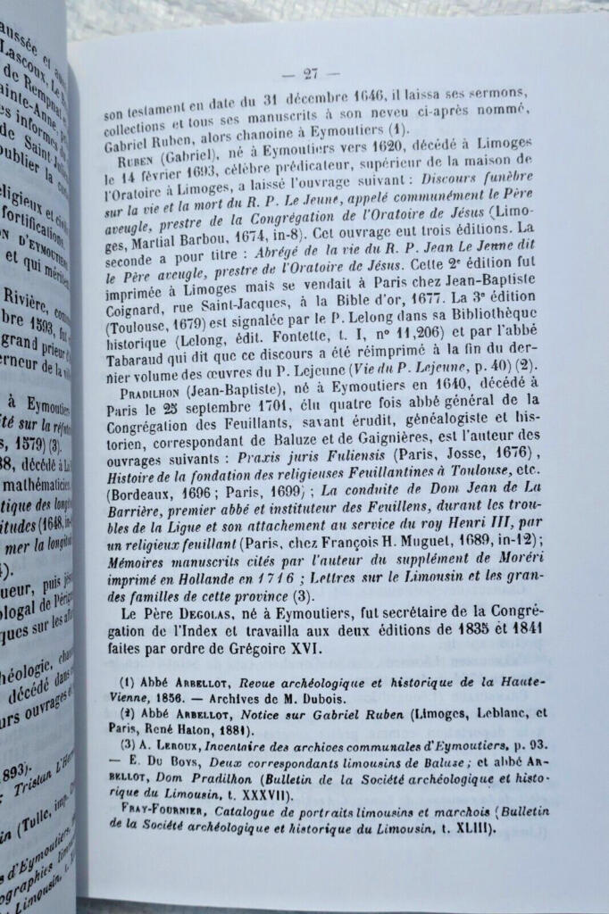 Historical study of the Eymoutiers canton
