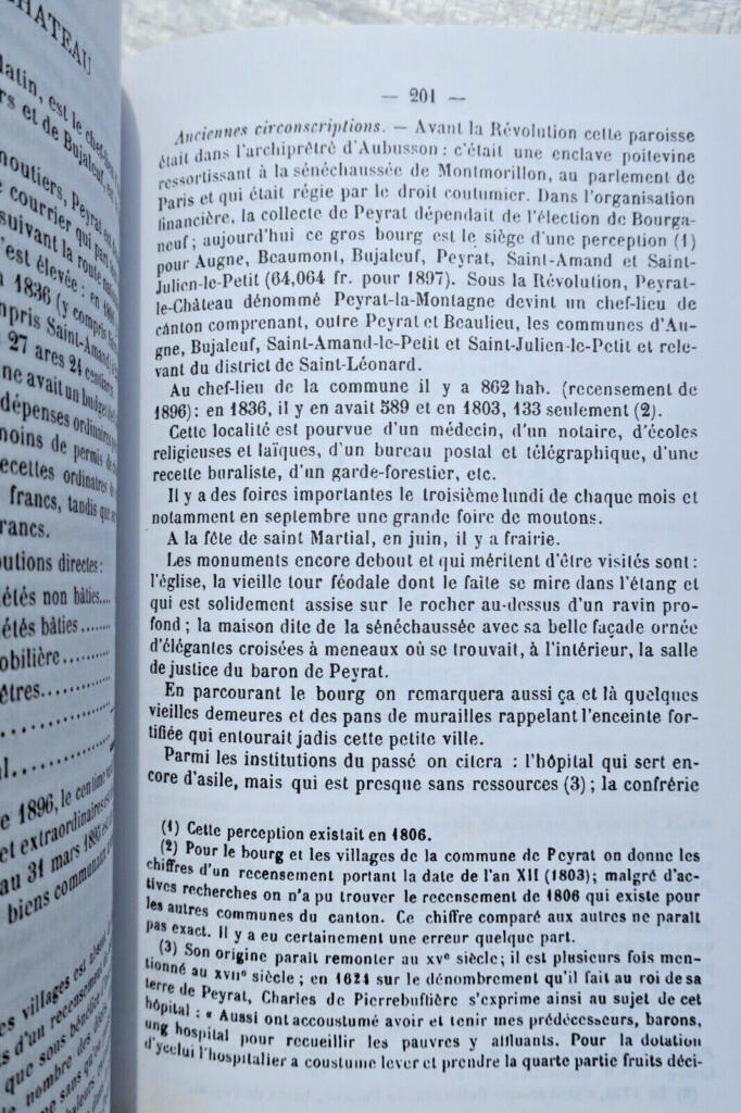 Historical study of the Eymoutiers canton