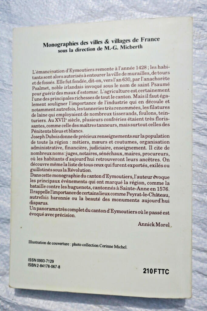 Historical study of the Eymoutiers canton