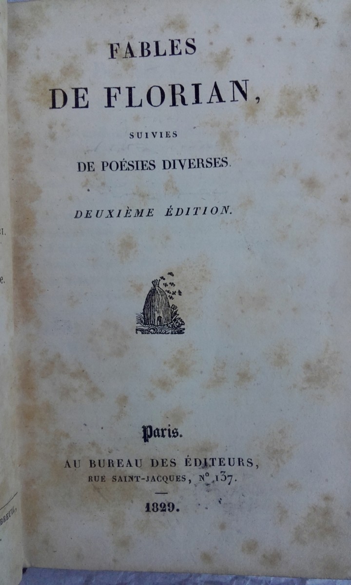 Fabeln und verschiedene Gedichte mit Wilhelm Tell<span class="lla-card-orig-wrap"><span class="lla-card-orig">❦ Fables de Florian suivies de poésies diverses & Guillaume Tell</span></span> - La Librairie Antique