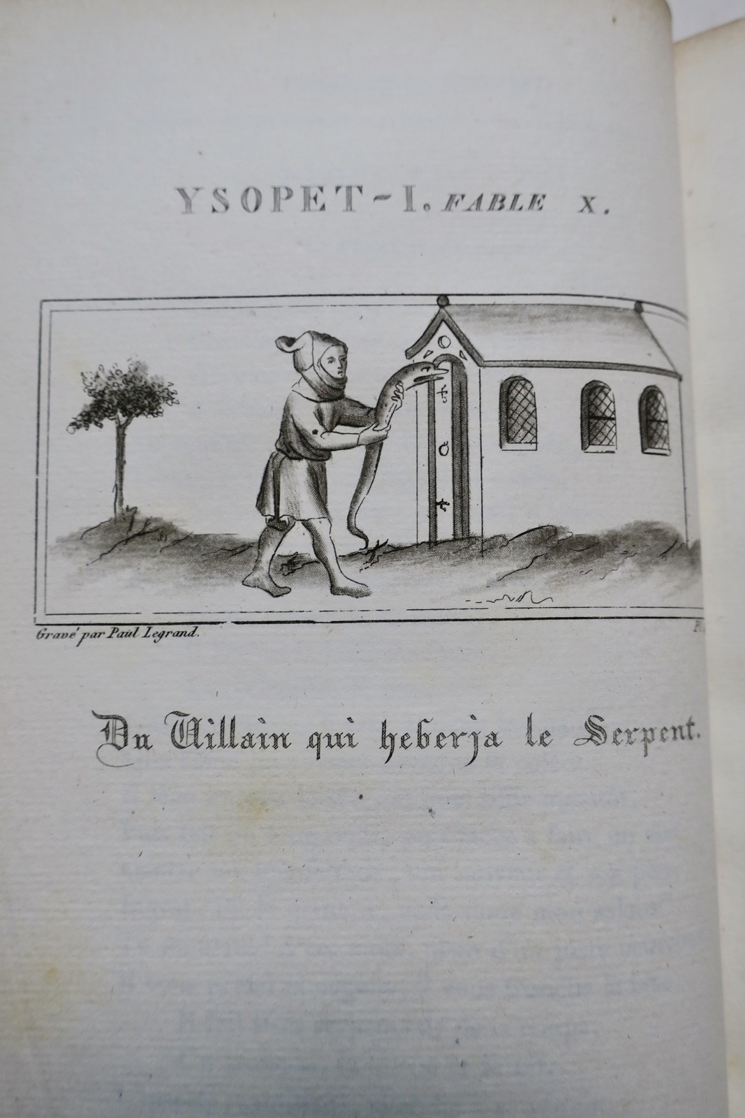 Fables inédites des XIIe, XIIIe et XIVe siècles, et Fables de La Fontaine 1825 – Image 4