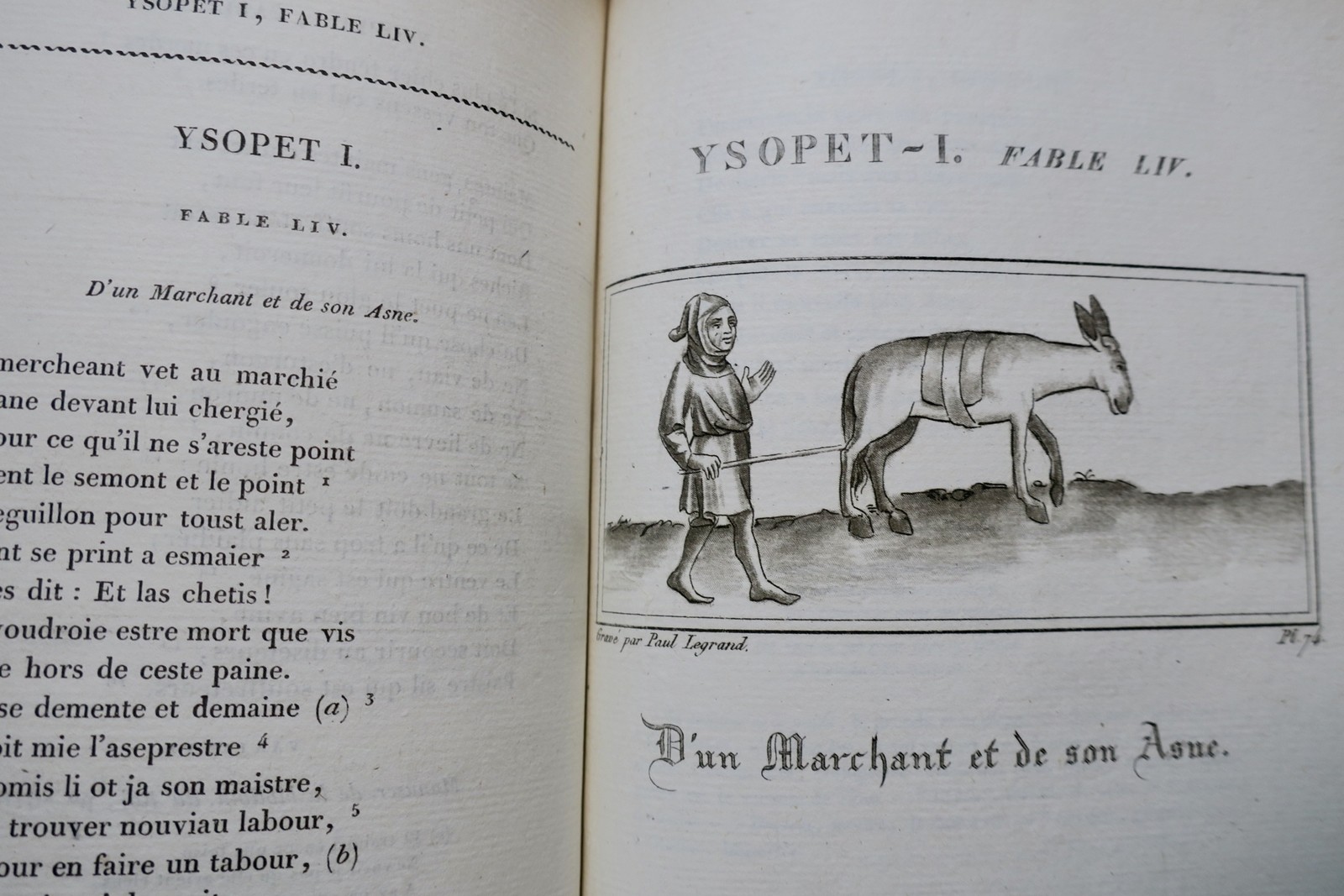 Fables inédites des XIIe, XIIIe et XIVe siècles, et Fables de La Fontaine 1825 – Image 10