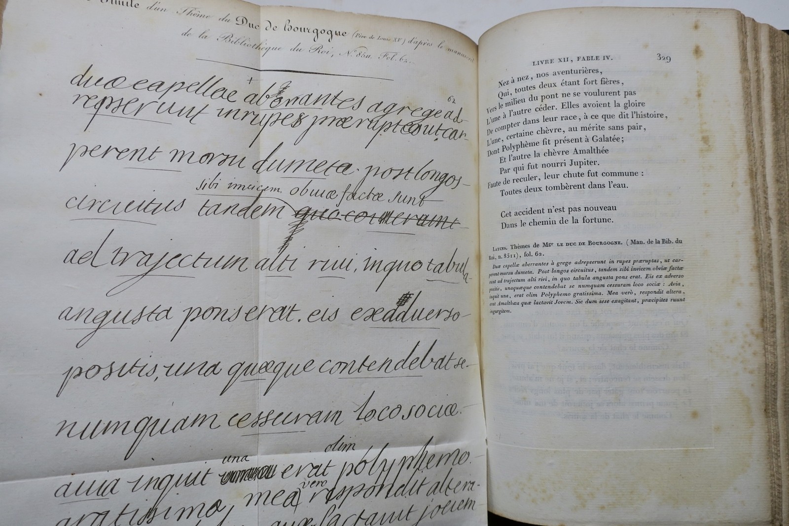 Fables inédites des XIIe, XIIIe et XIVe siècles, et Fables de La Fontaine 1825 – Image 6