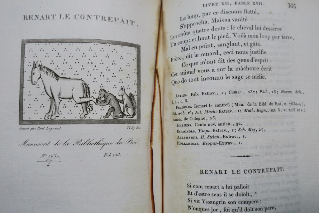 Medieval & La Fontaine Fables: Comparative Study 1825