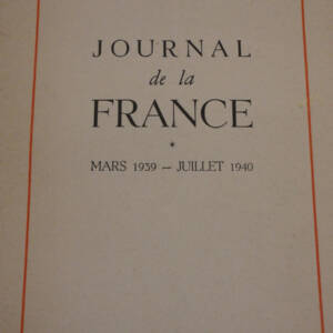 1939年3月~1940年7月のフランス戦時日誌