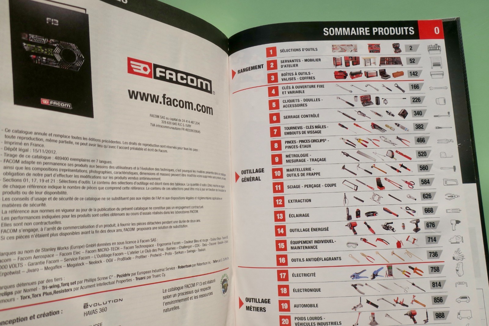 プロ用工具・収納システムカタログ<span class="lla-card-orig-wrap"><span class="lla-card-orig">❦ FACOM Catalogue Facom F13 Rangement, Outillage général, Outillage métiers</span></span> - La Librairie Antique