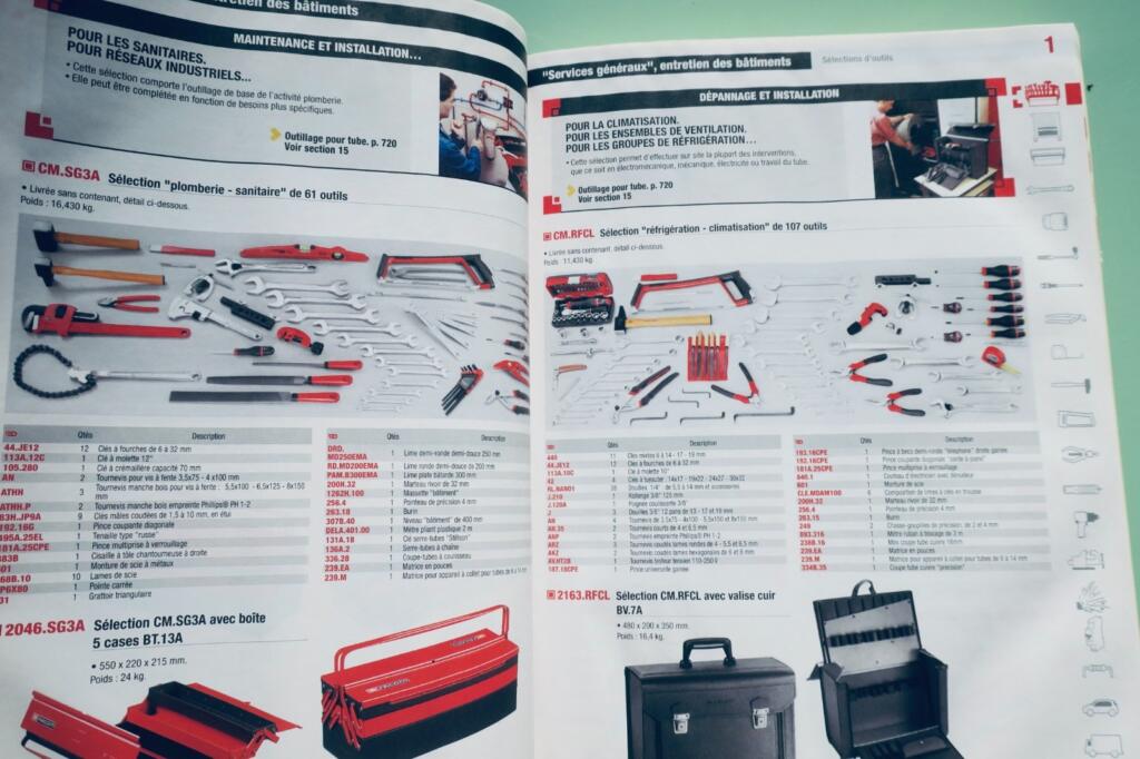 FACOM F13 Werkzeuglager und Ausrüstungskatalog