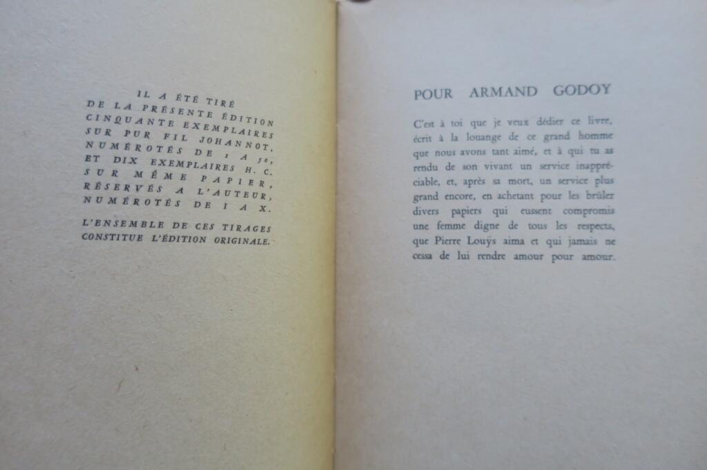 Farrère Mon ami Pierre Louÿs, avec des lettres inédites de Pierre Louÿs+envoi