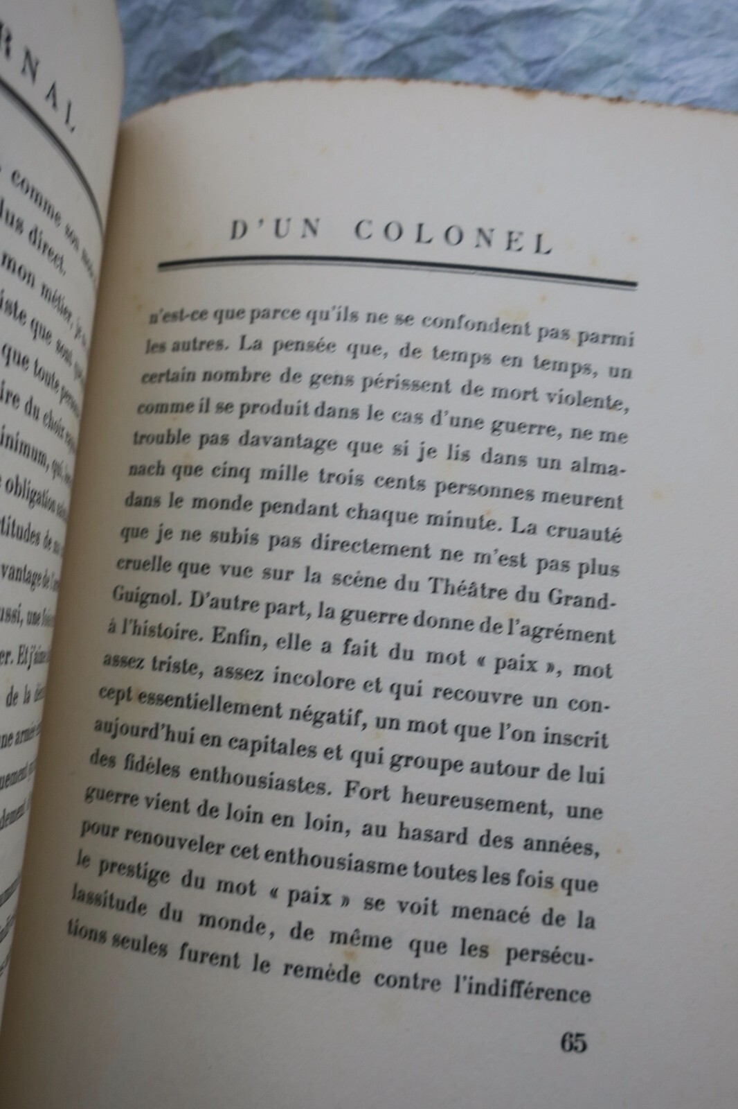 著者の肖像を伴う大佐の日記<span class="lla-card-orig-wrap"><span class="lla-card-orig">❦ FAYARD (Jean) Journal d’un colonel 1925</span></span> - La Librairie Antique